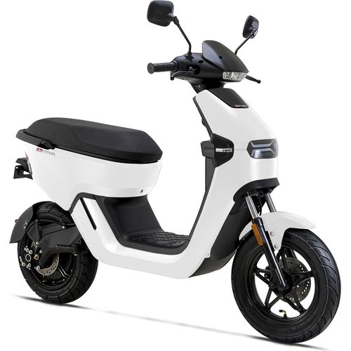 Elektro-Motorroller AsVIVA EM1, E-Scooter Elektro E-Roller mit Straßenzulassung 45 km/h, weiß
