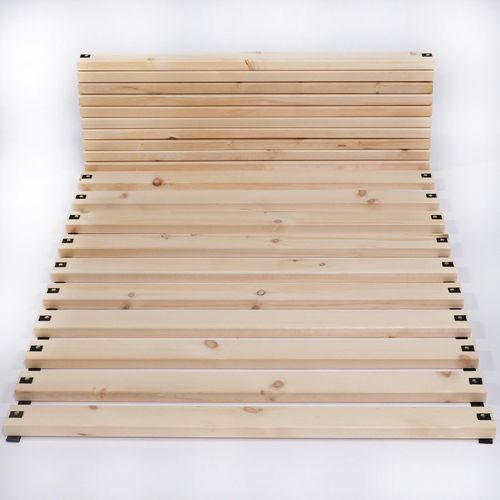 Rollrost aus Zirbenholz 120x190 cm 300kg Gurtband montiert