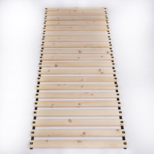 Rollrost aus Zirbenholz 120x200 cm 300kg Gurtband montiert