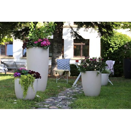 LED Blumentopf Shining Curvy Pot XL (Sand) ? x H: 49x100cm