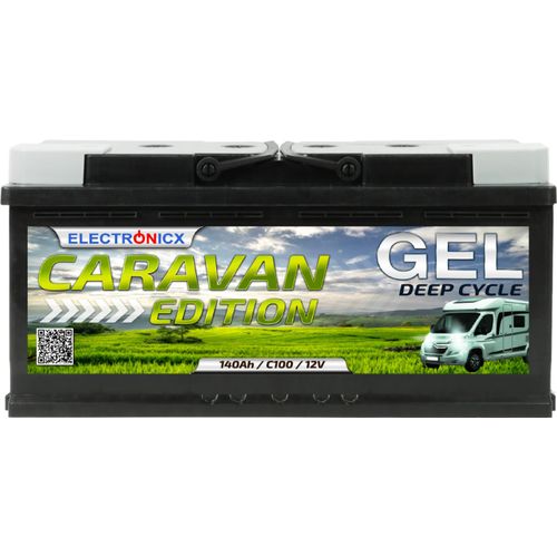 Electronicx Caravan Edition GEL Batterie 140AH 12V – Wohnmobil, Boot, Versorgungsbatterie