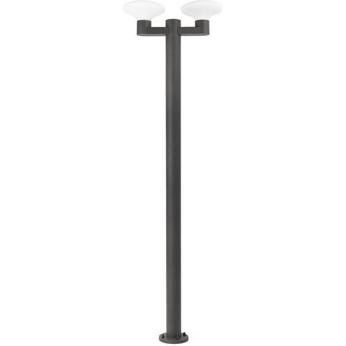 Wegeleuchte BLUB'S 2L E27 15W IP44 Aluminium dunkelgrau L:60cm H:214cm dimmbar