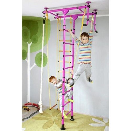 Sprossenwand für Kinderzimmer M1 aufbau ohne bohrungen Kletterwand Turnwand Klettergerüst Kinder indoor Klimmzugstange