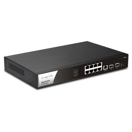 Switch 270mm DrayTek VigorSwitch G-2100 2*SFP+/ 8*GE retail