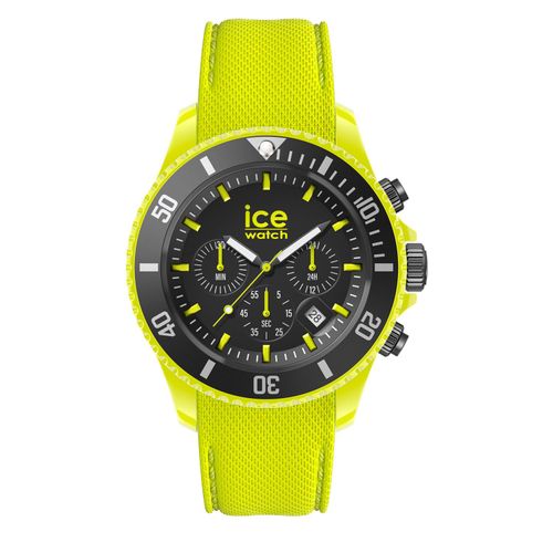 Ice-Watch 019838 ICE chrono neon yellow L Uhr Herrenuhr Datum gelb