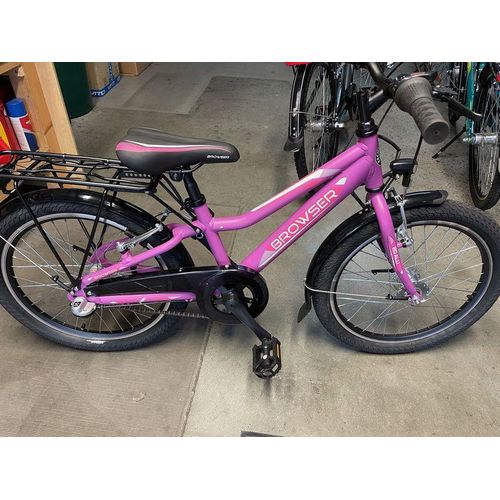 Browser | Jugendfahrräder | 20 Zoll | Aluminium Rahmen | RH 27cm | Rücktritt | 3-Gang Shimano Nexus | Nabendynamo | LED Scheinwerfer & -Rücklicht | matt-violett