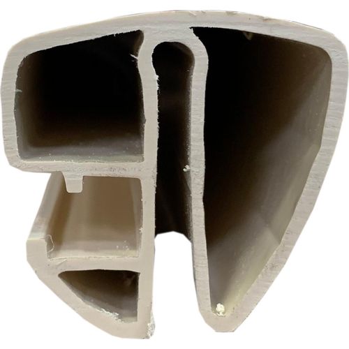 Kombi-Spezialhandlauf Kunststoff Beige/Sand in Oval 3,20 x 6,00 m