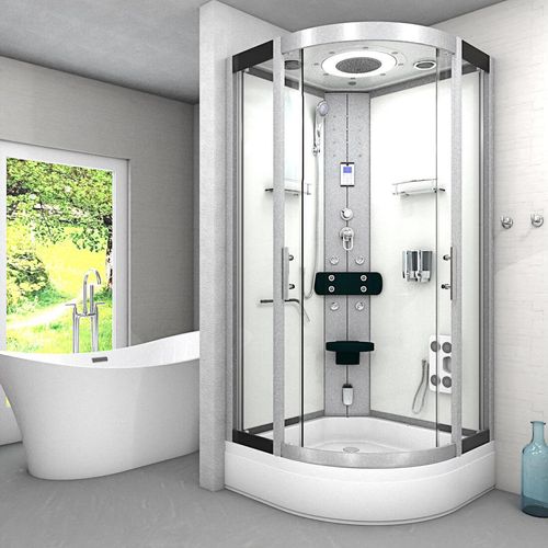 Dampfdusche Dusche Duschkabine D58-60T2-EC Duschtempel Sauna 100x100 cm