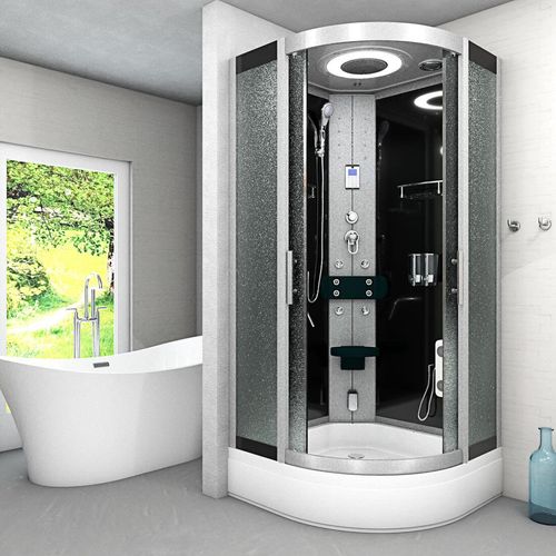 Dampfdusche Dusche Duschkabine D58-53M2 Duschtempel Sauna 90x90 cm
