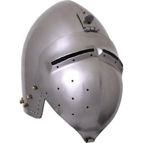 Deutsche Beckenhaube mit Visier, Schaukampf, 2 mm Stahl : S Größe: S