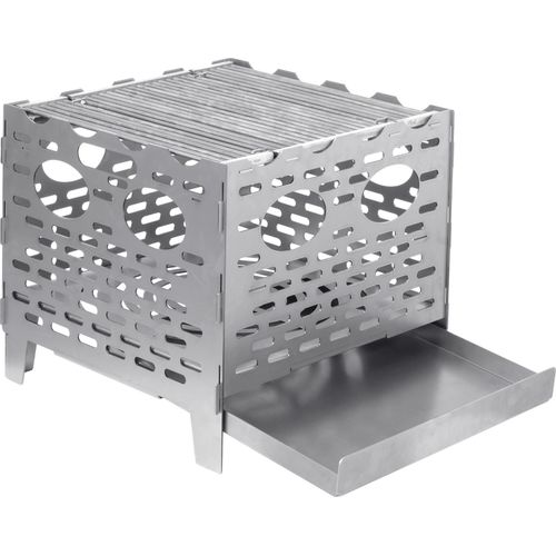 EDUPLAY 110476 Feuerstelle aus Stahl, silber