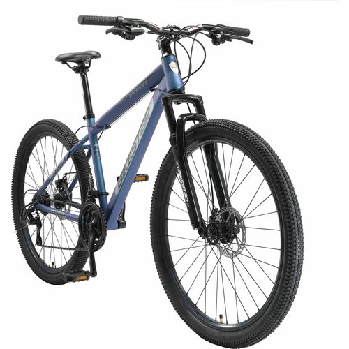 BIKESTAR Mountainbike 27,5 Zoll | 17 Zoll Rahmen, 21 Gang Shimano Schaltung, Scheibenbremse | Blau