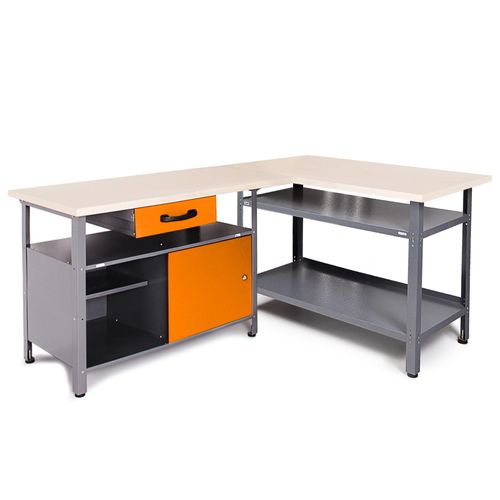 ONDIS24 Werkstatt-Set Ecklösung Sparfuchs orange