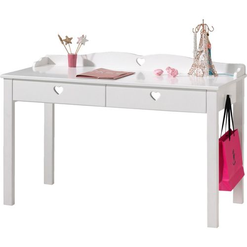 Schreibtisch Amori MDF Weiß 130x60 cm