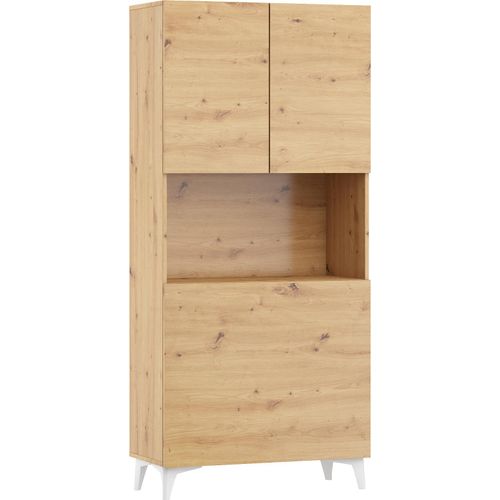 Klappbare MEGAN 1 Schreibtischregale Regale Haushaltsbüro Computertisch ARTISAN EICHE / ARTISAN EICHE