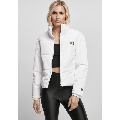 Starter ST173 Ladies Starter Logo Puffer Jacket, Größe:XL, Farbe:White