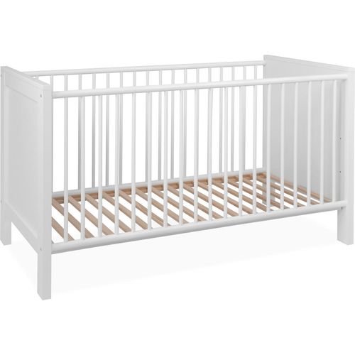 Babybett Landström 66B weiß 70x140 cm Gitterbett Kinderbett Lattenrost