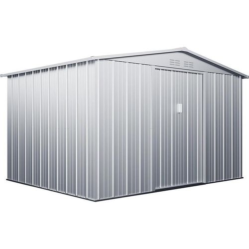 Gartenhaus Gerätehaus - Stahl - Grau - 7,82 m² - LINUS