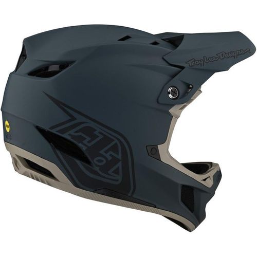 Troy Lee Designs Fullface Helm D4 Composite , Stealth - Grau, 2XL