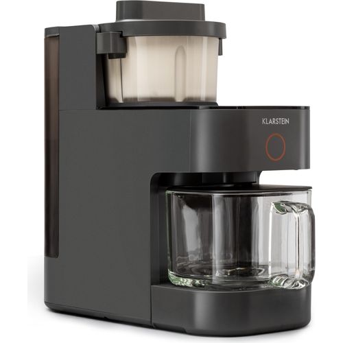 Klarstein Mixer, Standmixer mit 300 Motor- und 1250 Watt Heizleistung, Hochleistungsmixer für Pflanzendrink Zubereitung, Smoothie Mixer mit 360° Heiztechnologie, 30.000 U/min, Touchscreen, Schwarz