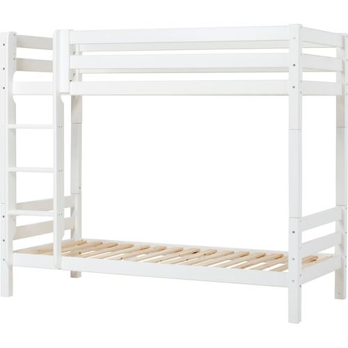 Hoppekids ECO Luxury Etagenbett, Kinder- und Ferienwohnung-geeignet | 90 x 200 cm unten und Oben, Gerade Leiter | Nordische Kiefer – Langlebig, Überlegener Komfort, Überlegene Sicherheit