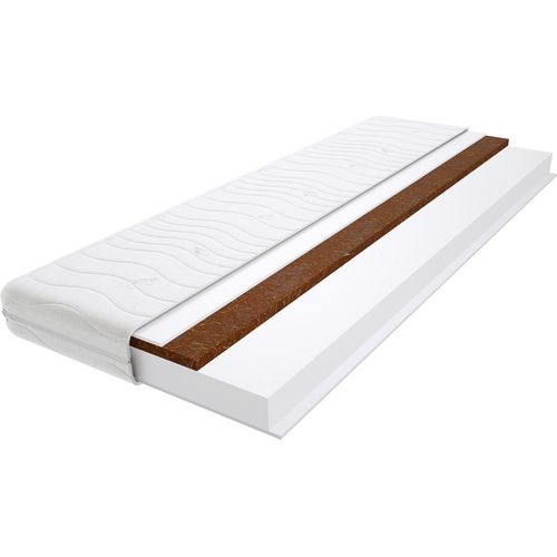 Schaumstoff Matratze 120x195 cm Doppelmatratze, H3 & H5 Komfortschaummatratze 10 cm Hoch Kokosfaser mit Klimafaser, Hypoallergen, HR-Schaum, Wendematratze, Gesteppter & Abnehmbarer Bezug Dora