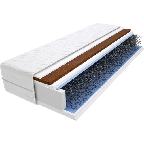 Schaumstoff Matratze 60x120 cm Doppelmatratze, H3 & H4 Komfortschaummatratze 16 cm Hoch Kokosfaser mit Klimafaser, Hypoallergen, HR-Schaum, Wendematratze, Gesteppter & Abnehmbarer Bezug Gina