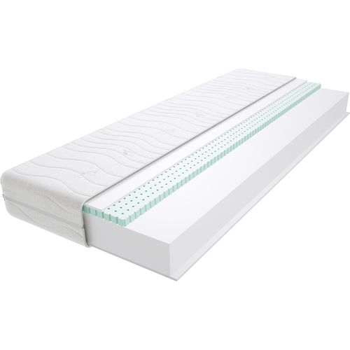 Schaumstoff Matratze 60x210 cm Doppelmatratze, H3 Mittelfest Komfortschaummatratze 17 cm Hoch Latex mit Klimafaser, Hypoallergen, HR-Schaum, Wendematratze, Gesteppter & Abnehmbarer Bezug Tago Max