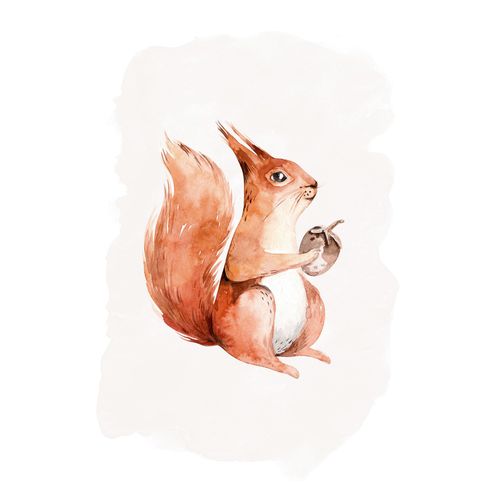 Komar Bild »Hungry Squirrel«, Natur, (1 St.), Wandbild zur Dekoration - ohne Rahmen