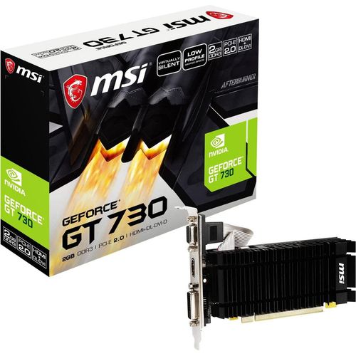MSI N730K-2GD3H/LPV1 - Grafikkarten - GF GT 730 - 2 GB DDR3 - PCIe 2.0 x16 Low-Profile - DVI, D-Sub, HDMI - ohne Lüfter