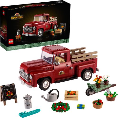LEGO 10290 Icons Pickup, Bauset für Erwachsene, Sammlermodell, kreatives Hobby, klassischer Pickup aus den 1950er Jahren