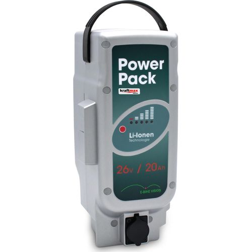 E-Bike Vision Power Pack Akku für Panasonic ebike System 26V / 20Ah / 510WH - Unterrohr