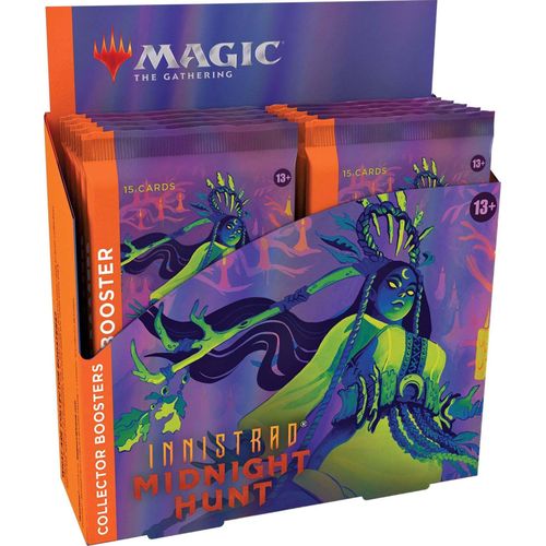 Wizards Of The Coast Innistrad Midnight Hunt Collector Booster Magic The Gathering Sammelkarten Englisch 12 Einheiten Blau English Blau English