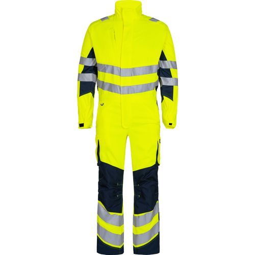 F. Engel Safety Light Overall, Gelb/Blue Ink, Gr. M