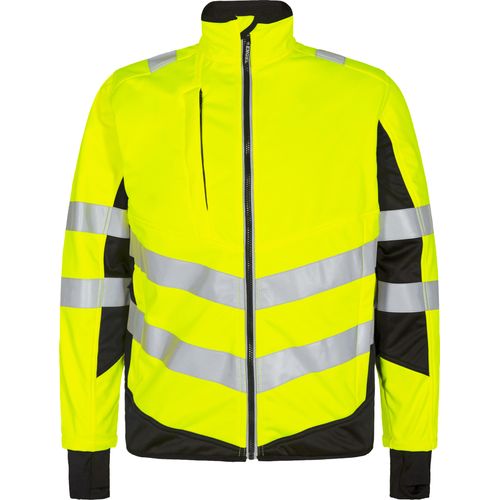 F. Engel Safety Softshelljacke, Gelb/Schwarz, Gr. XS