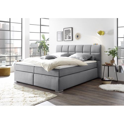 Designer Boxspringbett 180×200 mit Bettkasten ,,MAZE´´ | H3 bis 130 KG | Premium Komfort + Visco-Topper er Aufbauservice