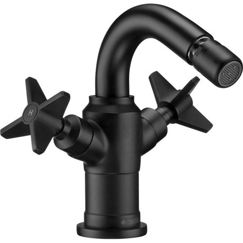 Bidet-Armatur Schwarz TEMISTO-30 B/H/T: 17,2/15/15 cm