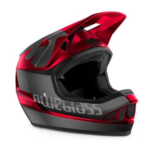 Fullface Helm Legit, schwarz/rot