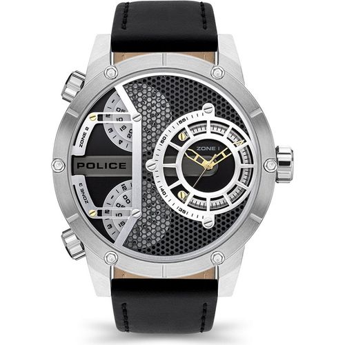 Police JA21181 Wristwatch Analógico mid-33467, schwarzer Band