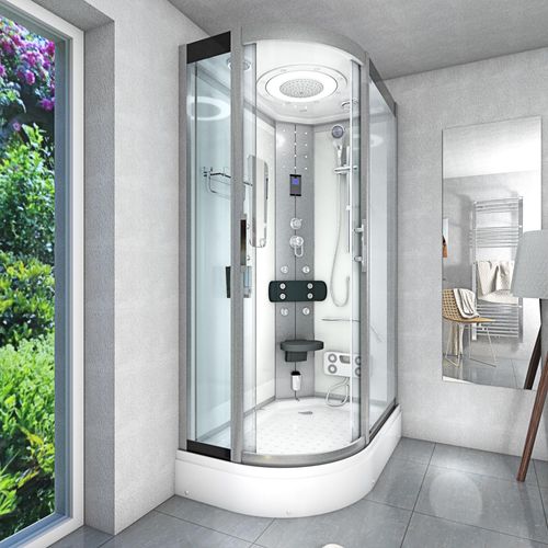 Dusche Duschkabine D60-70T2L-EC Duschtempel Sauna 120x80 cm