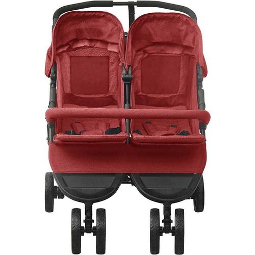 vidaXL Geschwisterwagen Rot Stahl