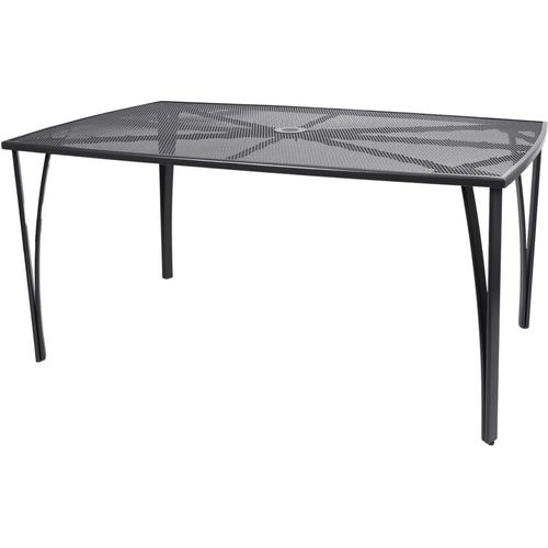 Metall-Gartentisch 150x90cm Gartenmöbel Metalltisch Balkontisch Terrassentisch