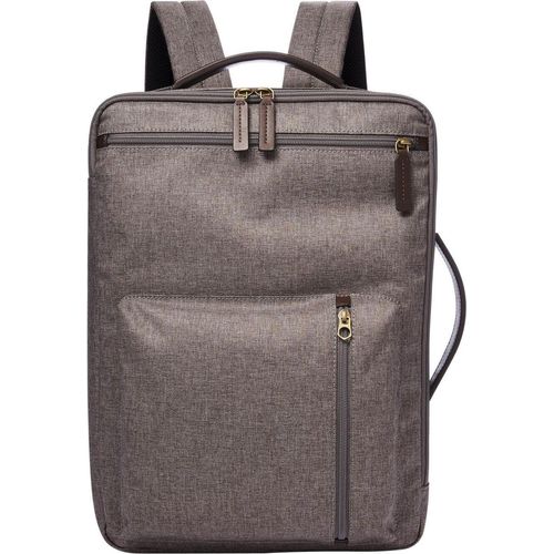 FOSSIL Laptoprucksack Rucksack mit Laptopfach Buckner Backpack Titanium grau