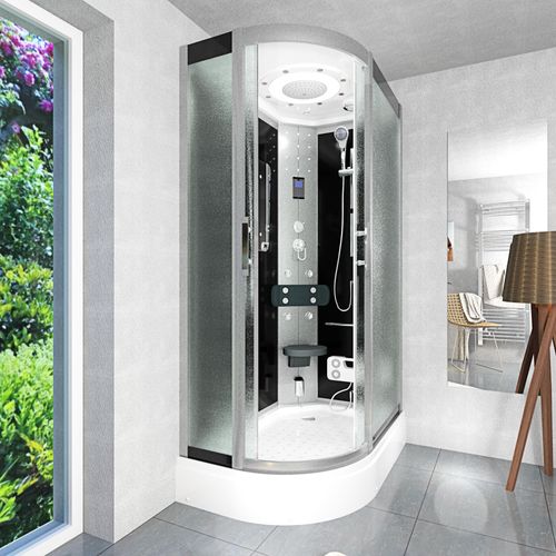 Dusche Duschkabine D60-73M2L Duschtempel Sauna 120x80 cm