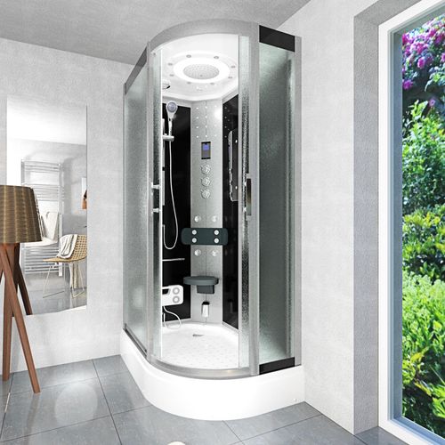 Dusche Duschkabine D60-73M3R-EC Duschtempel Sauna 80x120 cm