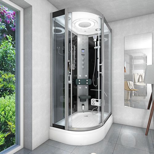 Duschkabine Komplettdusche Fertigdusche Dusche D60-73T1L-EC 120x80 cm