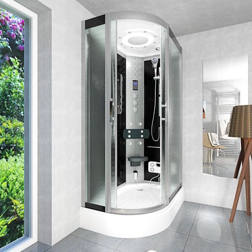 Dusche Duschkabine D60-73M3L Duschtempel Sauna 120x80 cm