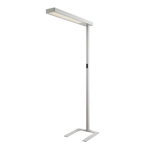 Arcchio LED-Bürostehlampe Susi, silber, Sensor, Dimmer, CCT