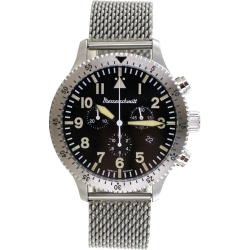 Aristo Herren Messerschmitt Uhr Chronograph Fliegeruhr ME-5030MVintage