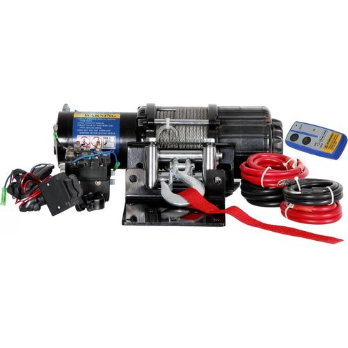 Berger u. Schröter Profi- Seilwinde 12V mit Stahlseil max 3150 kg Zugkraft